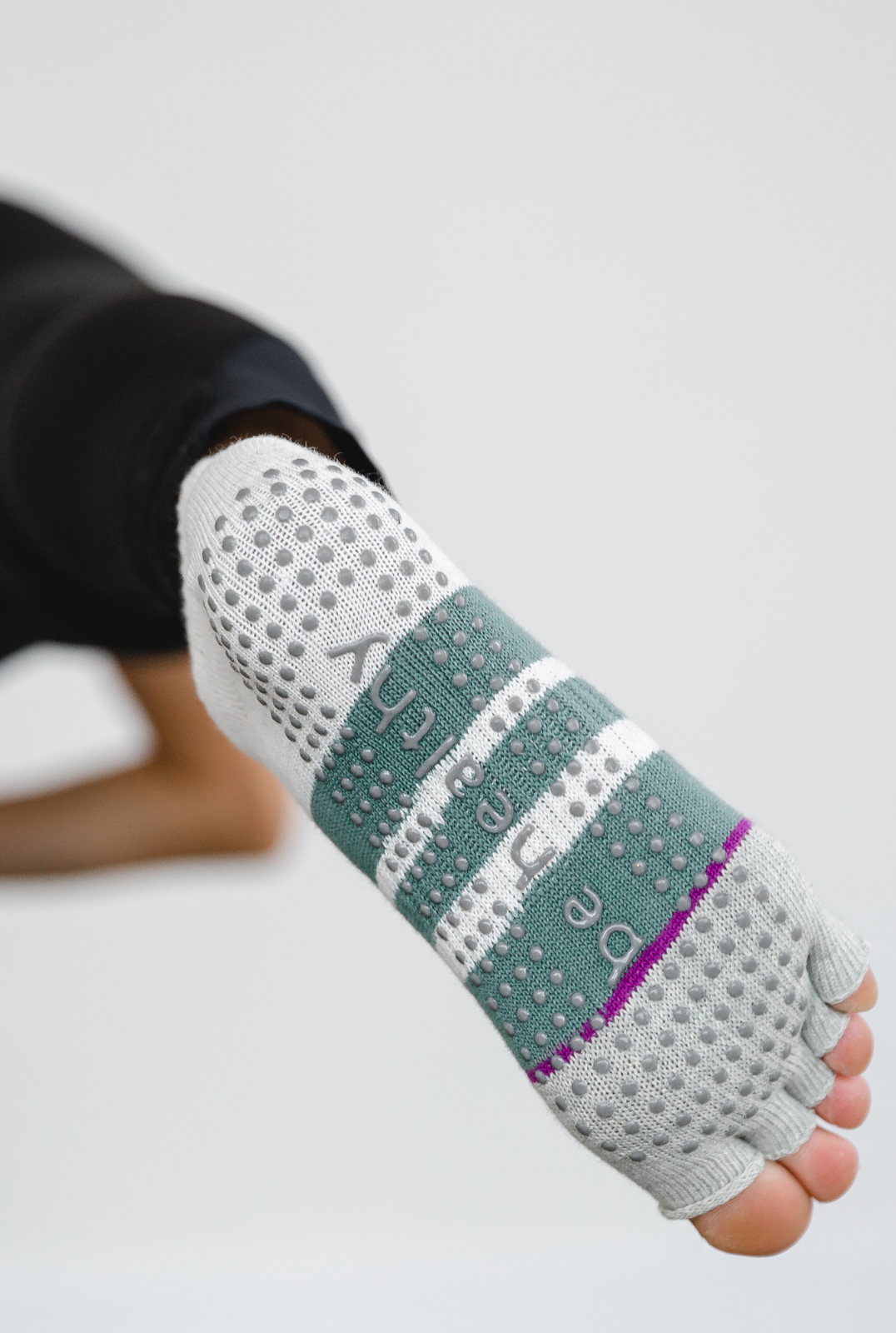 Half Toe Be Healthy Grip Socks (Meadow)