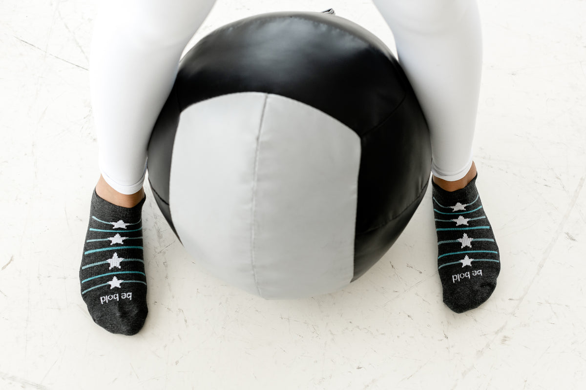 Pom Pom Be Bold Grip Socks (Sirius)