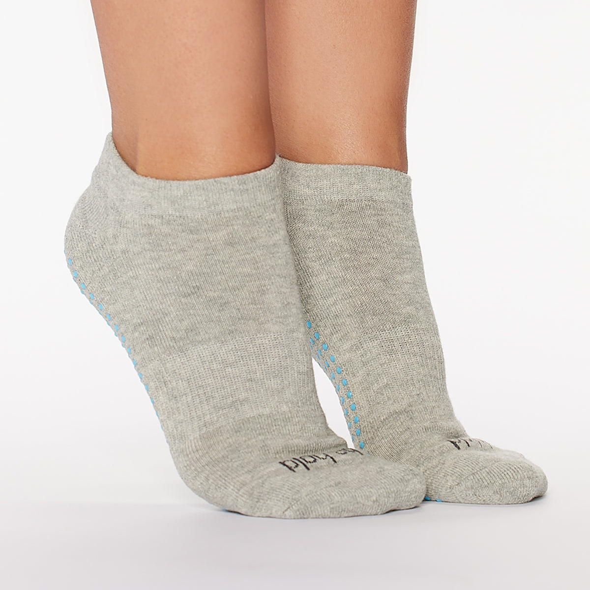 Be Bold Grip Socks (Heather/Island Blue)