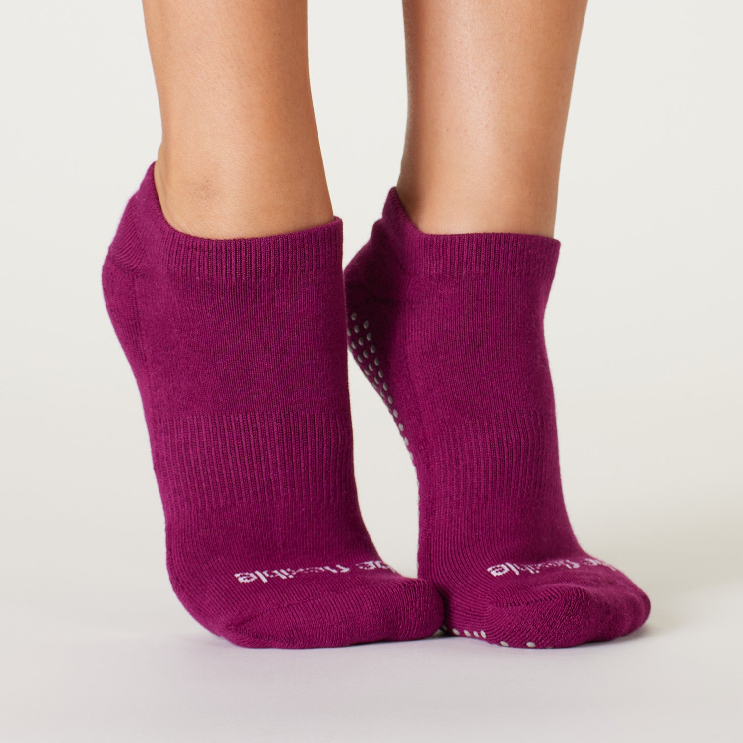 Be Flexible Grip Socks (Acai/Gray)