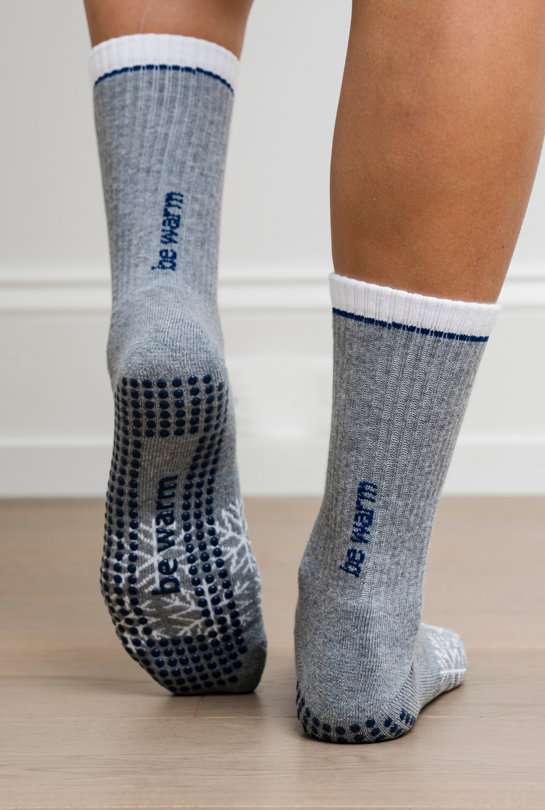 Crew Be Warm Grip Socks (Flurry)