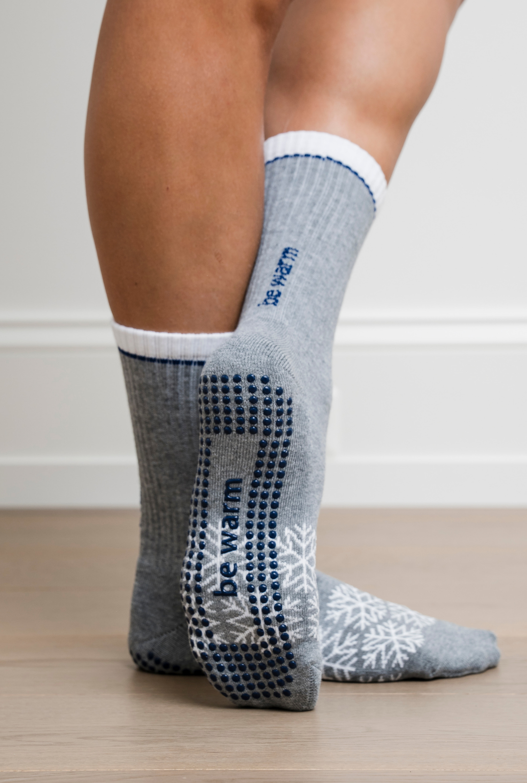Crew Be Warm Grip Socks (Flurry)