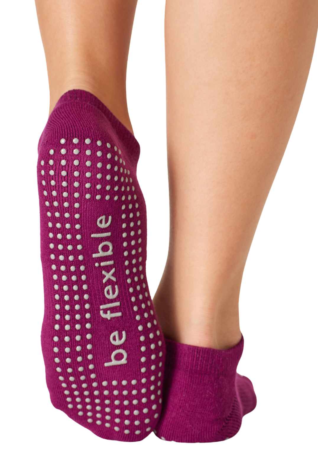 Be Flexible Grip Socks (Acai/Gray)