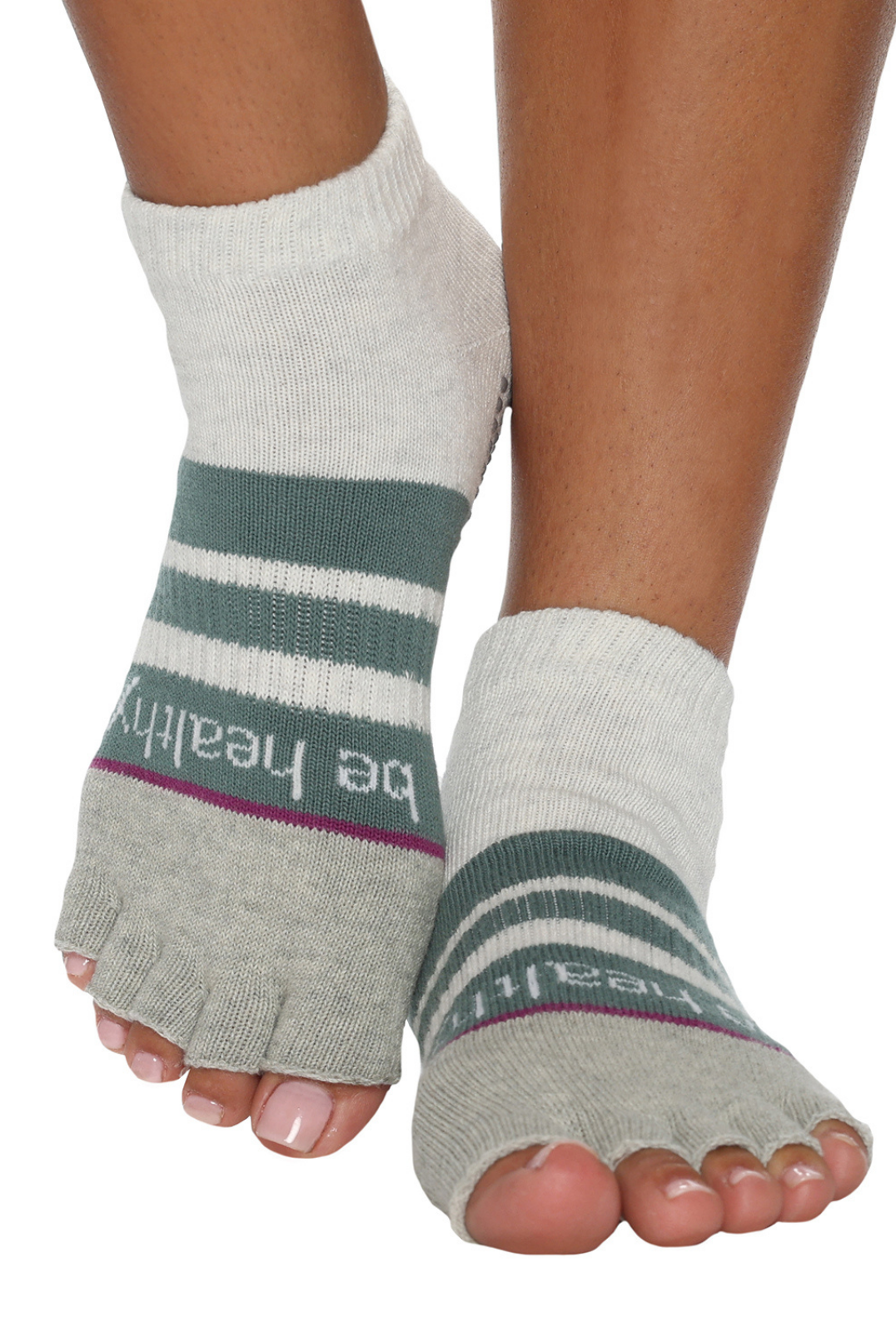 Half Toe Be Healthy Grip Socks (Meadow)