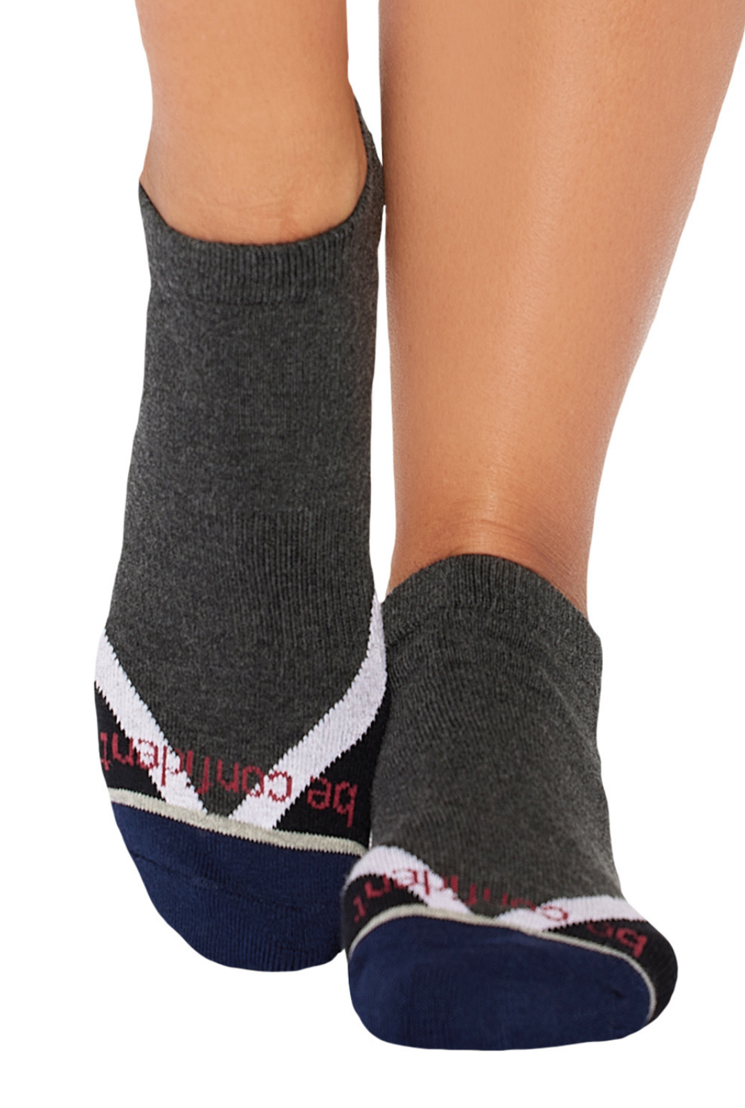 Be Confident Frankie Grip Socks (Storm)