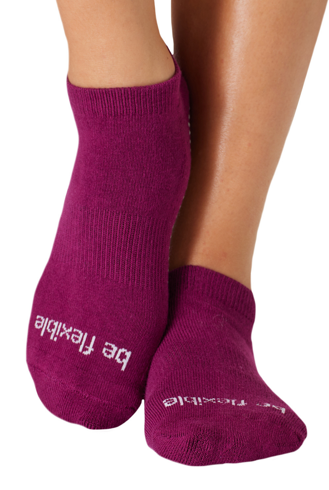 Be Flexible Grip Socks (Acai/Gray)