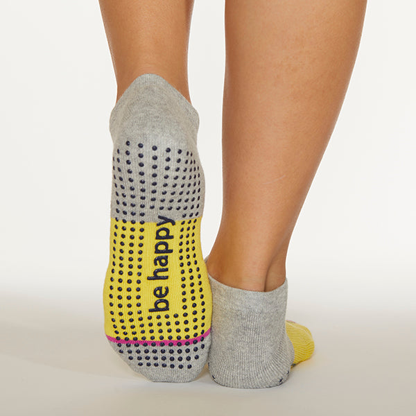 Be Happy Grace Grip Socks (Honey)