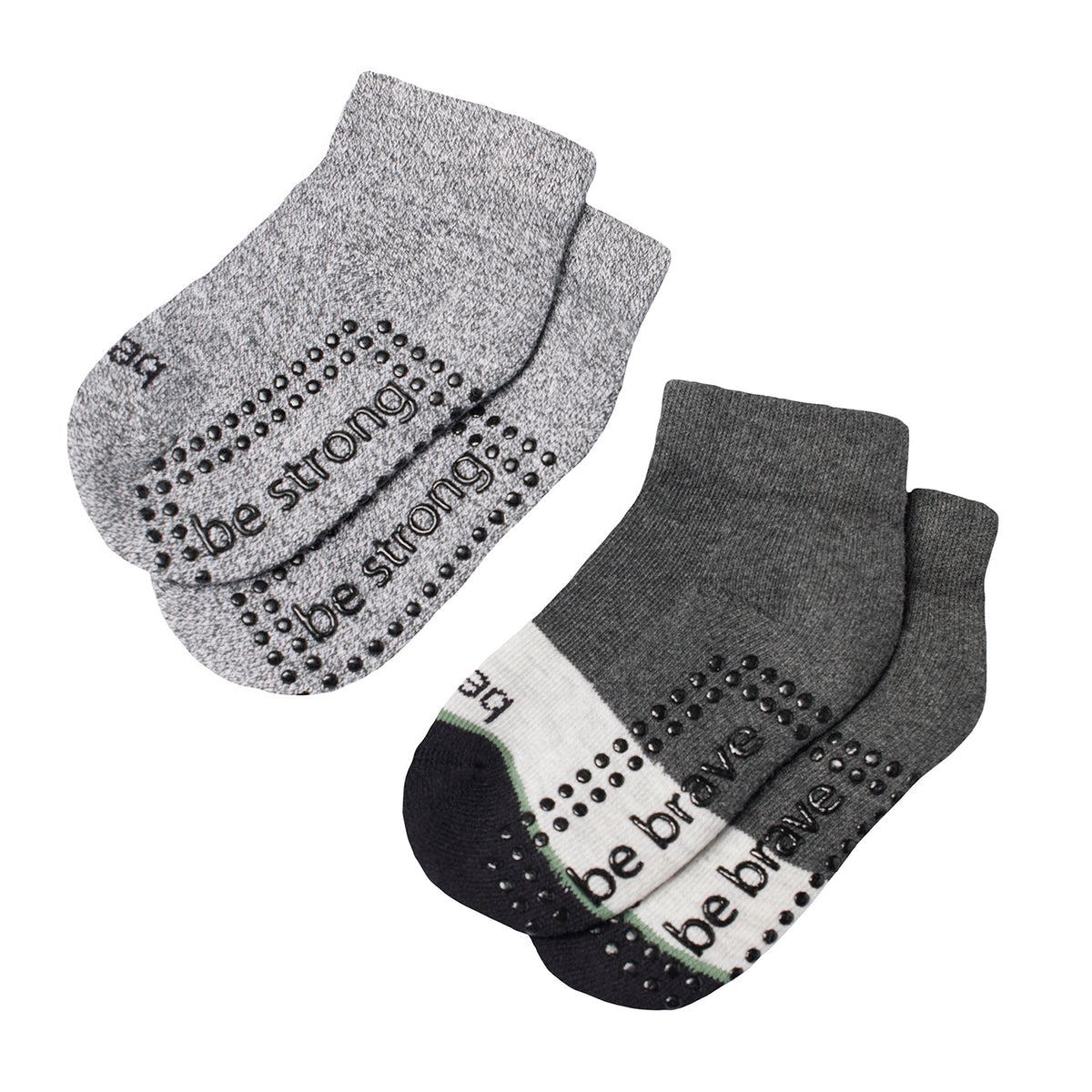 Boy 2 Pack Grip Socks 2T-4T (Freddy)