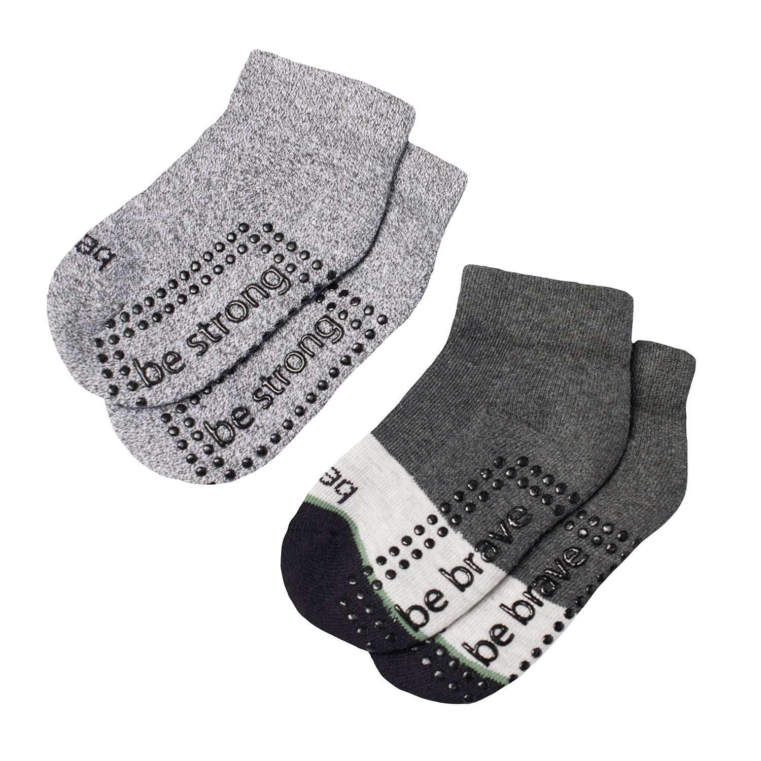 Boy 2 Pack Grip Socks 2T-4T (Freddy)