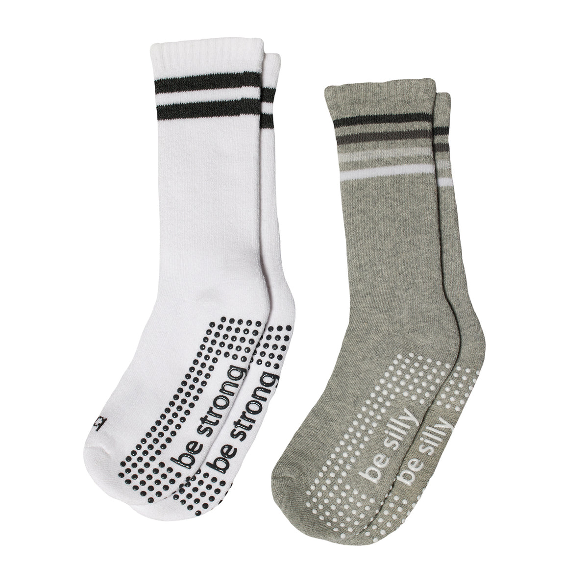 Boys 2 Pack Grip Crew Socks 4T-6T (Nate)