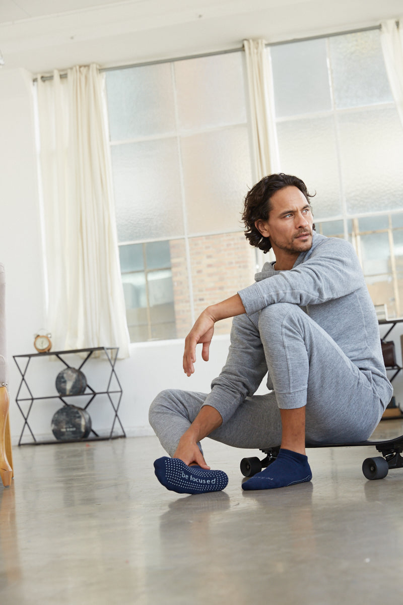 men's mantra of the month club subscription, sticky be socks, best grip socks, best grippy socks, best yoga socks, best pilates socks