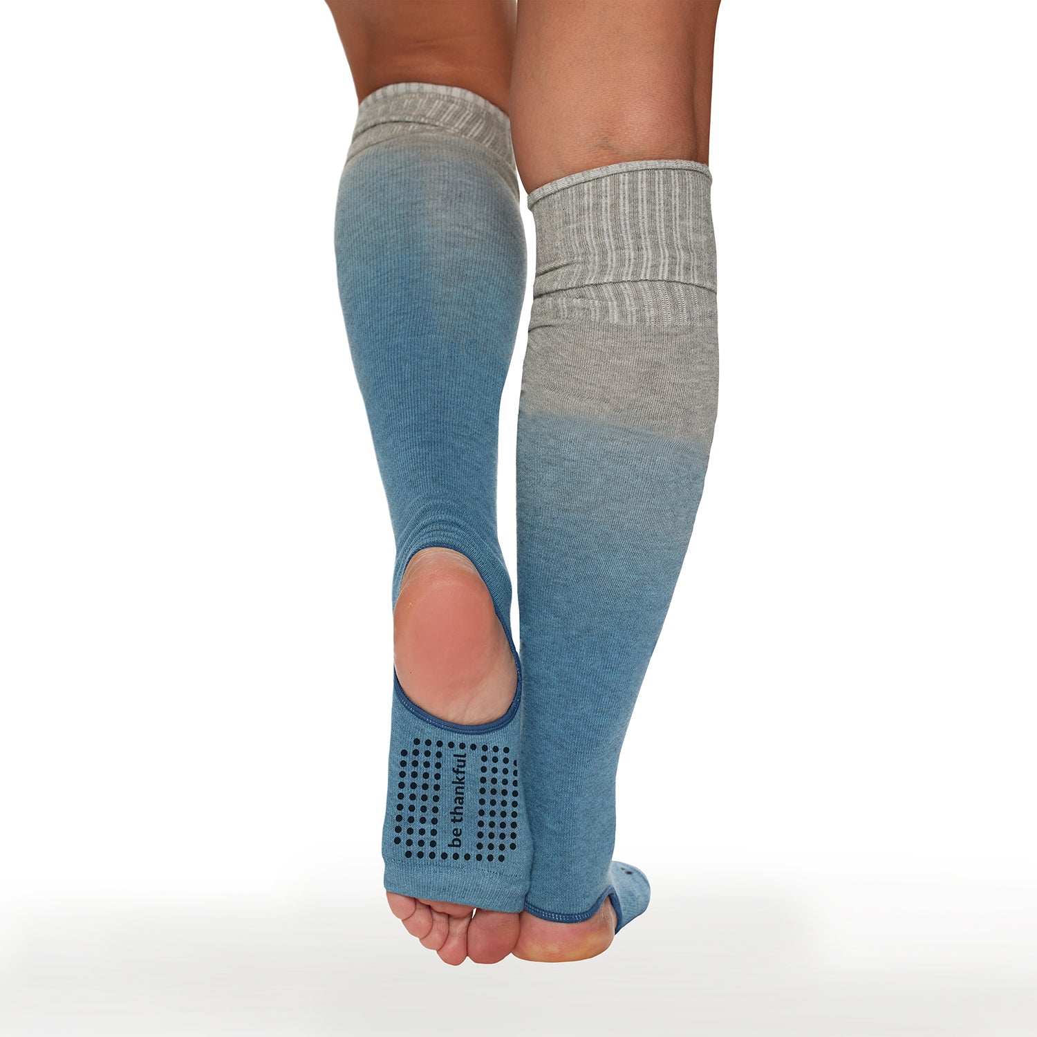 Be Thankful Stirrup Grip Leg Warmers (Turquoise)